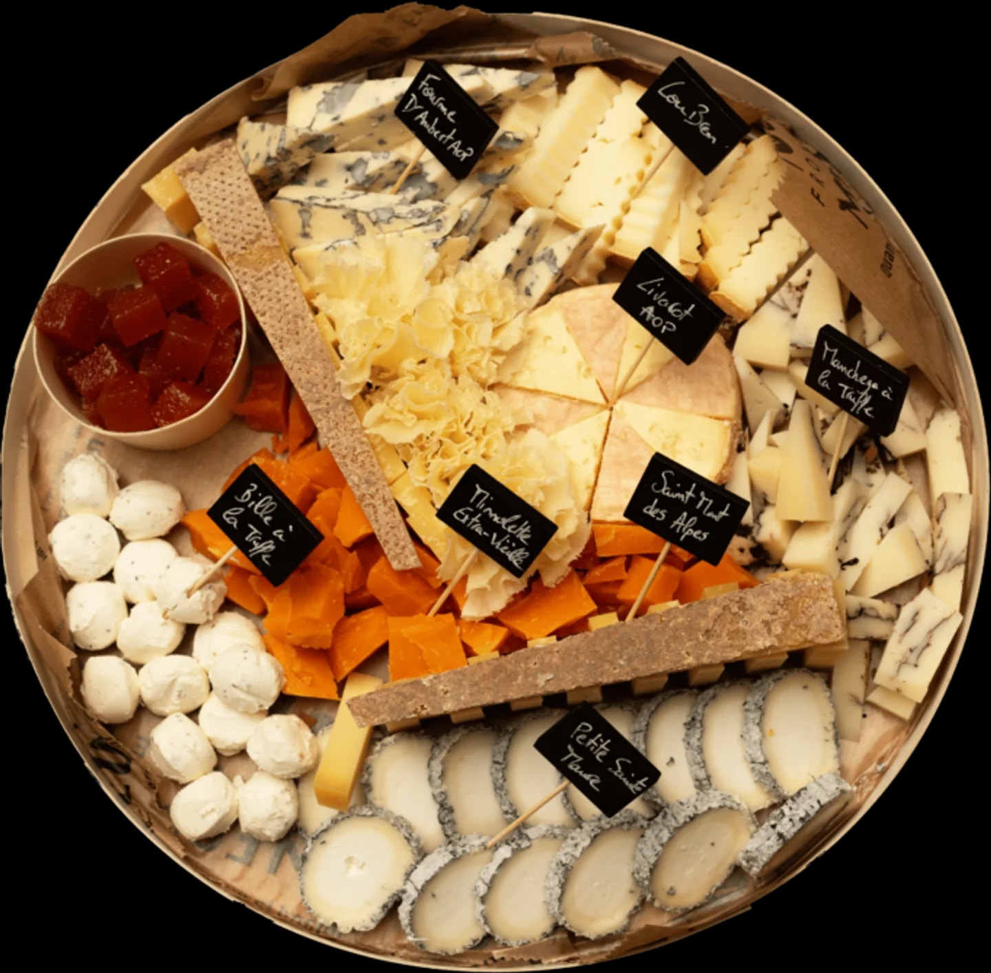 Plateau de fromages affinés